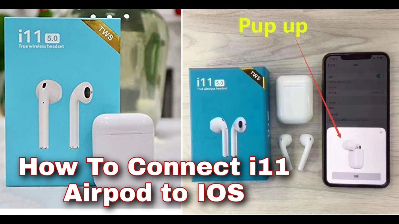 i11 Tws wireless blutooth headset unboxing  i11 tws clone apple airpods How to connect IOS or Iphone