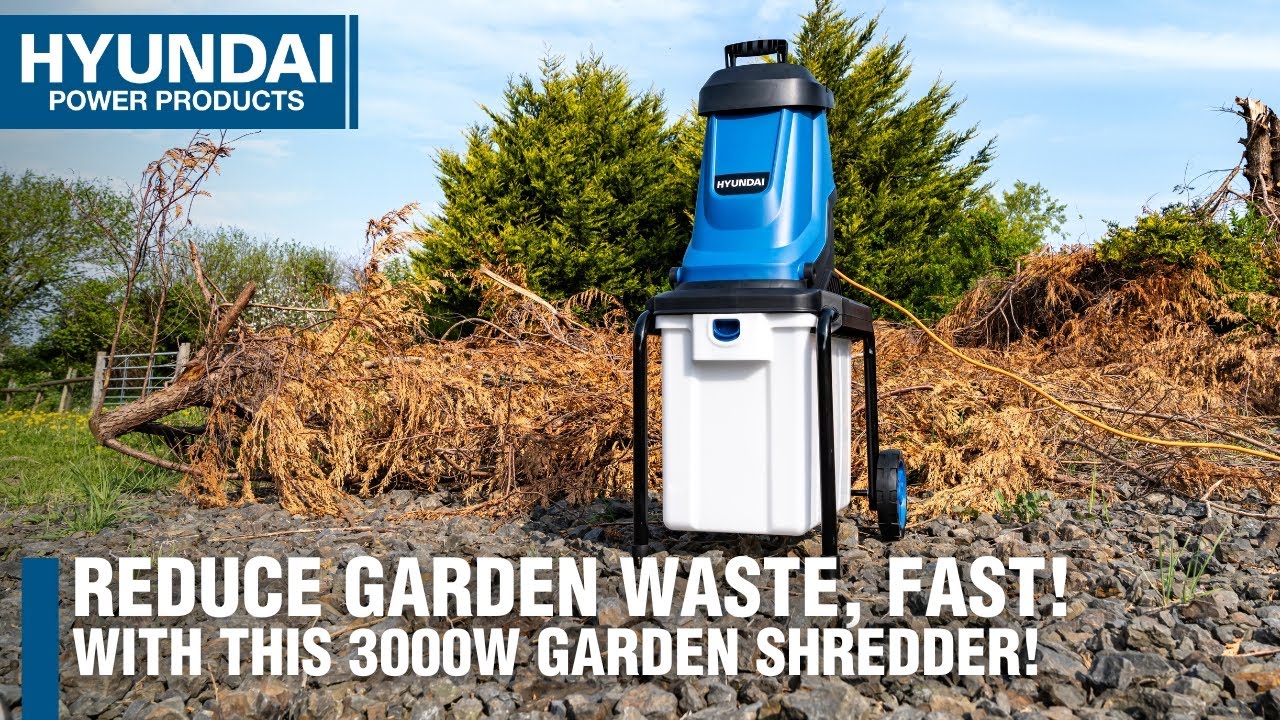 A 3000W Garden Shredder With Included Hopper | Clean Up Branches And Dead Leaves Easily