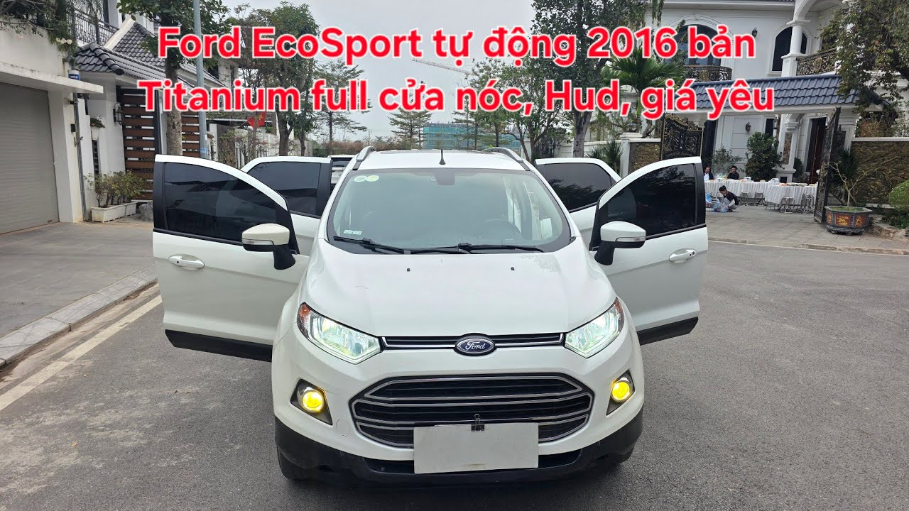 🦄 Ford EcoSport tự động 2016 bản Titanium full cửa nóc, Hud, cảm biến áp suất. Xe tư nhân 0913633466