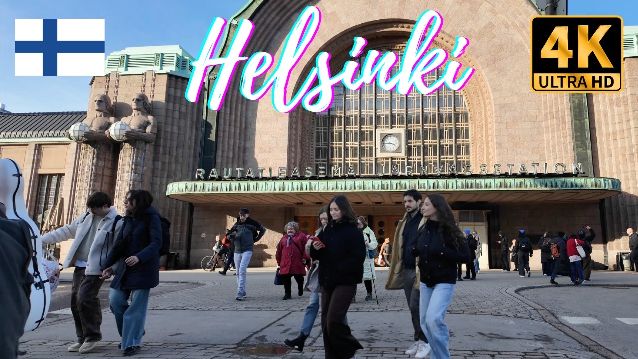 Helsinki 4K Walking Tour - First Day of Spring - 2026 Finland