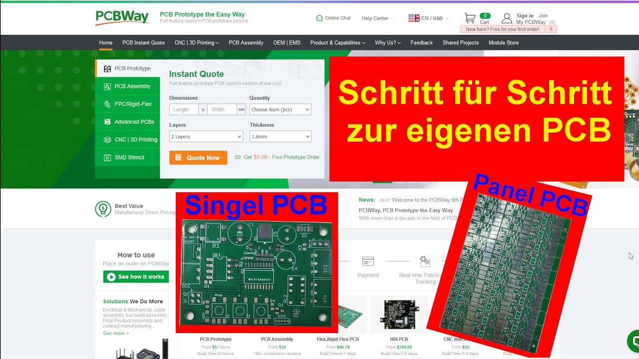 🔧 Leiterplatten bestellen leicht gemacht! - Schritt-für-Schritt Anleitung für Anfänger