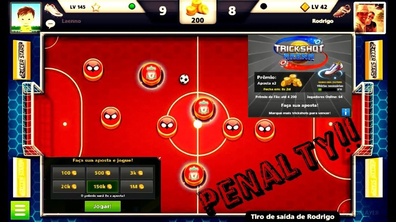 SOCCER STARS - New Game Mode [TRICK SHOT ARENA] - Penalty Kick !!!!