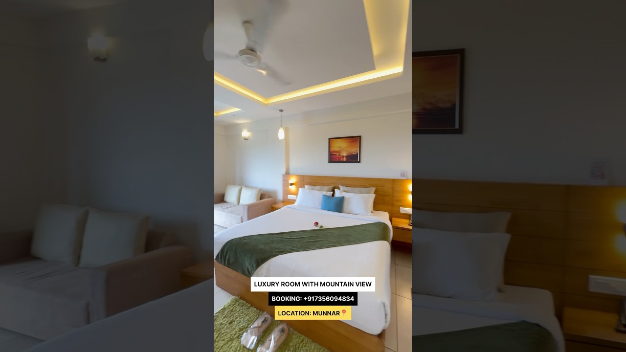 Luxury Room With Mountain View 🍃- Munnar Resorts - Munnar #kerala #keralatourism #munnar