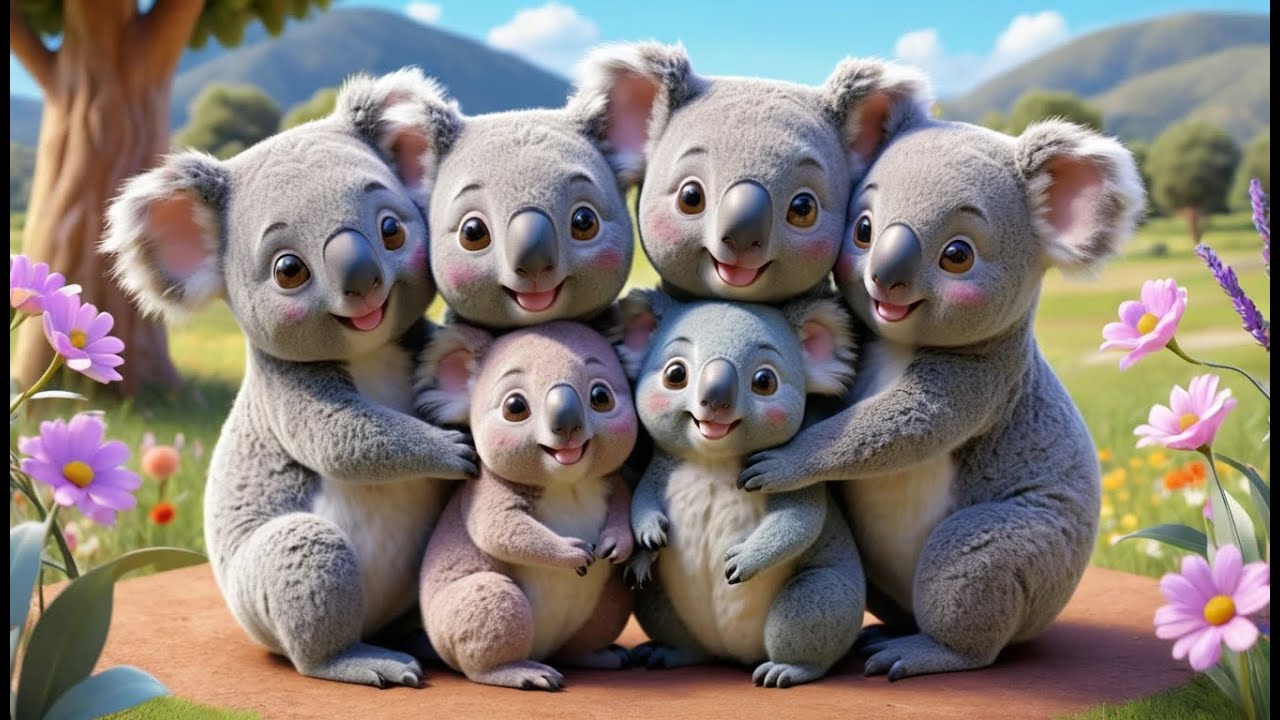 Vijf Kleine Koala's Knuffelen | Lieve Dierenvriendjes & Kinderliedjes