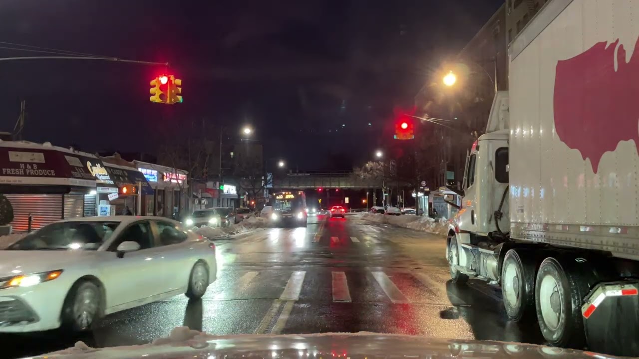 WWG 4K Drive ❄️: Bronx, Gun Hill / Manhattan, Harlem - Henry Hudson Pkwy @ dawn pt1of2 2026-01-27