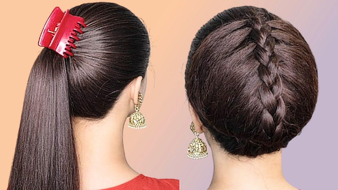 Beautiful Easy & Amazing Look Hairstyle With Clutcher F Wedding _ Easy Hairstyles F Long  Hair #hair