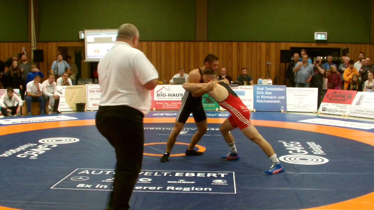 28.09.2019 KSV Rimbach vs RWG - 66kg Freistil: Nico Schmitt vs Dimitry Dobrov, Teil 1