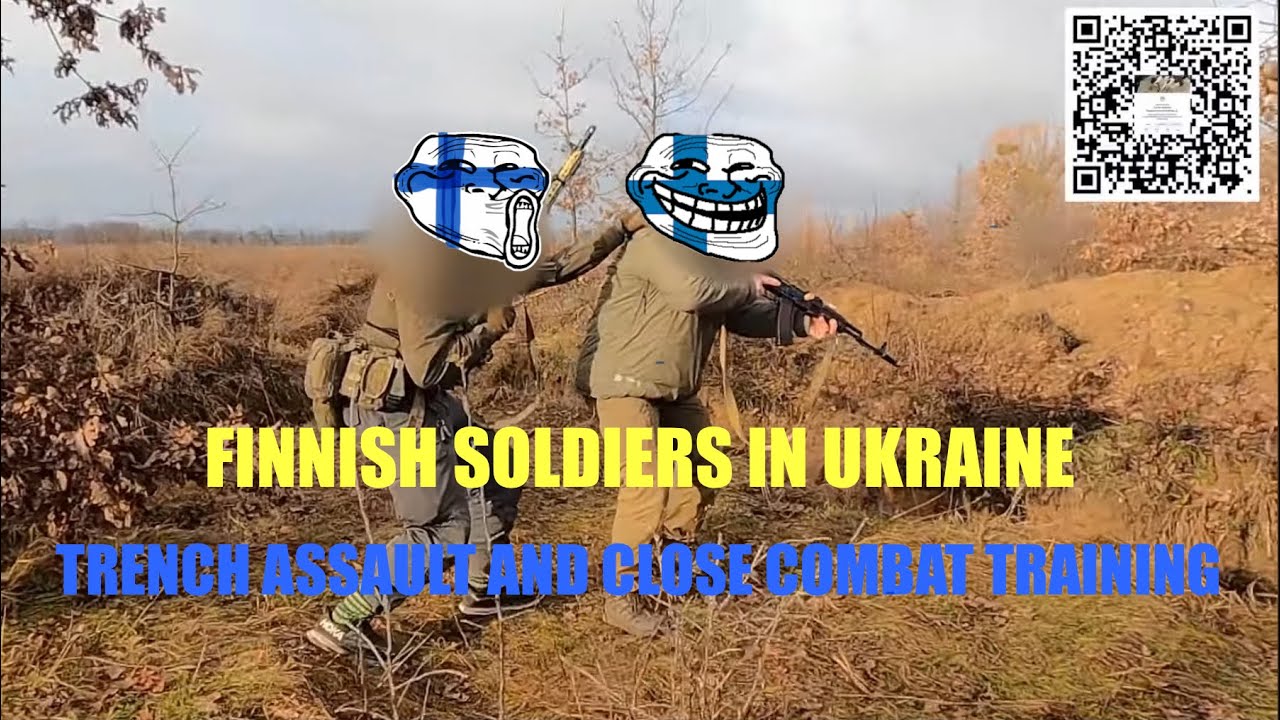 Финские бойцы в Украине: Штурм окопов и обучение ближнему бою