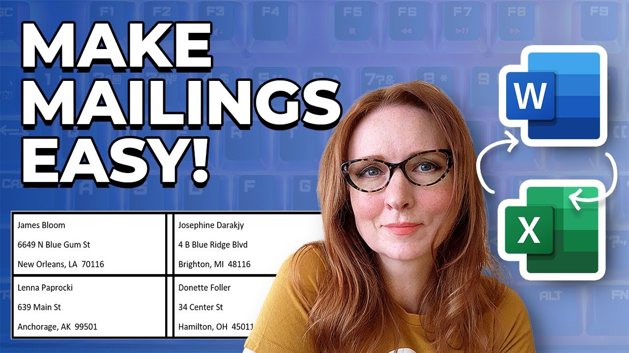 Как создать ЭТИКЕТКИ в Microsoft Word с помощью слияния | Использование данных из Microsoft Excel
