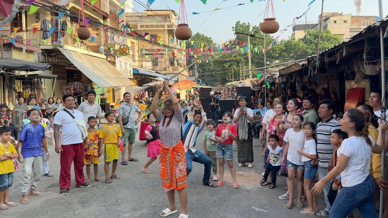 Happy Khmer New Year 2024 - Enjoy Cambodian Traditional Game Hit Pot