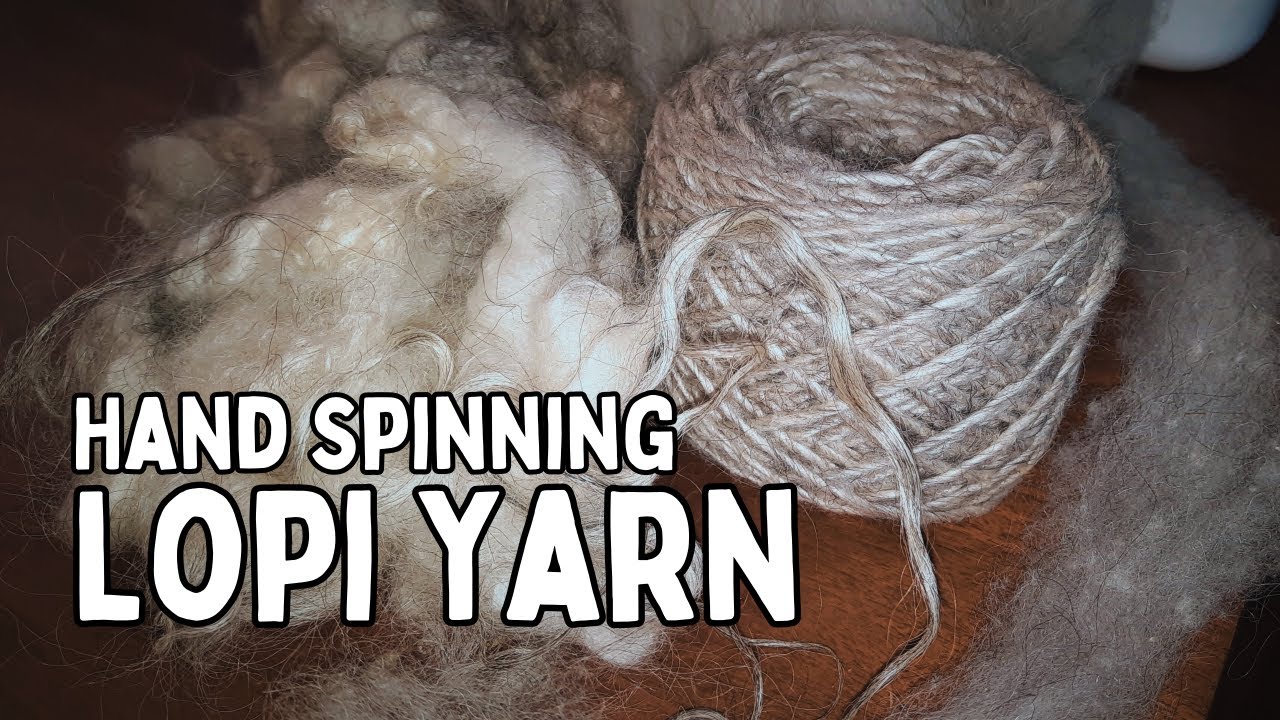 Hand Spinning LOPI YARN: From Wool To Yarn (Icelandic Sheep)