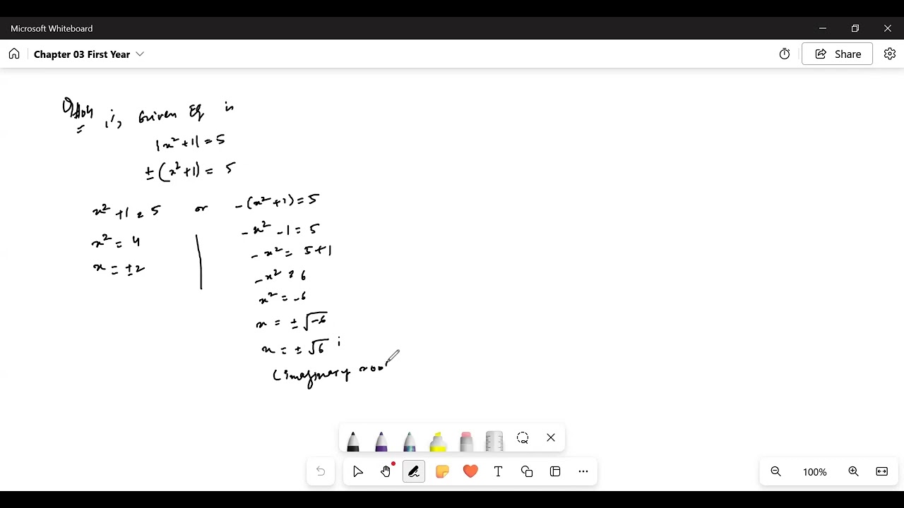 First Year Exercise 3.1(Q#04(Part-A))