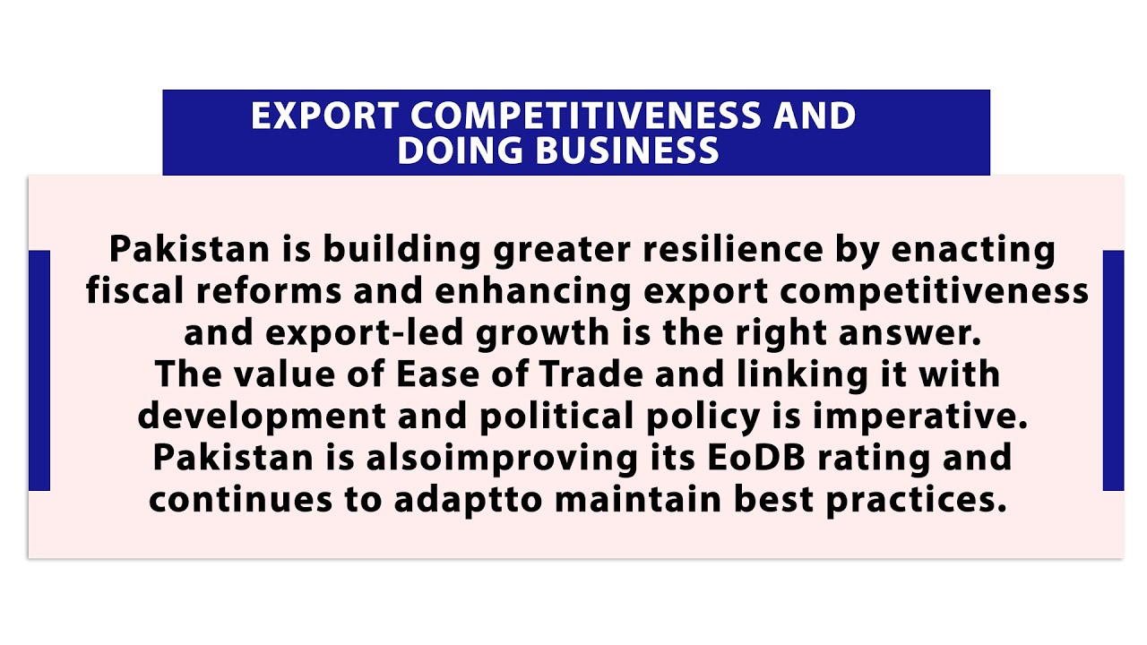 Export Competitiveness and Doing Business