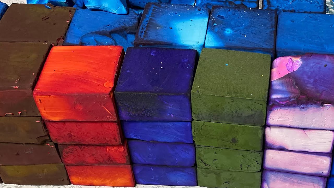 105 Dyed Chalk Blocks | Thank You for 50K + 🥳