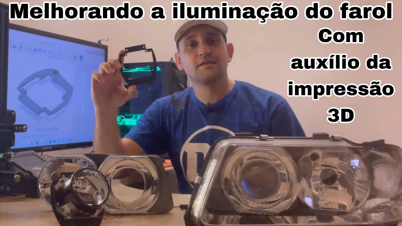 Kit para retrofit farol Audi A3 com impressão 3D
