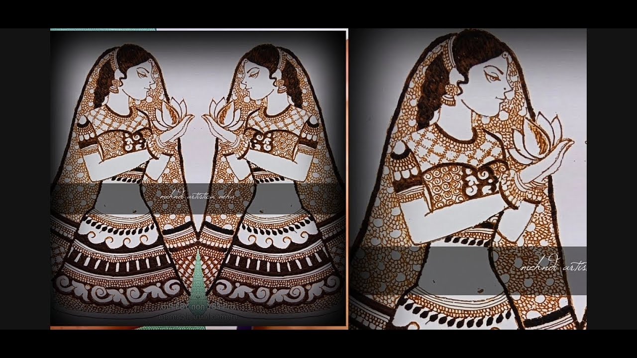 Traditional bridal mehndi design for Muslim bride///traditional bridal mehndi///neha ravat