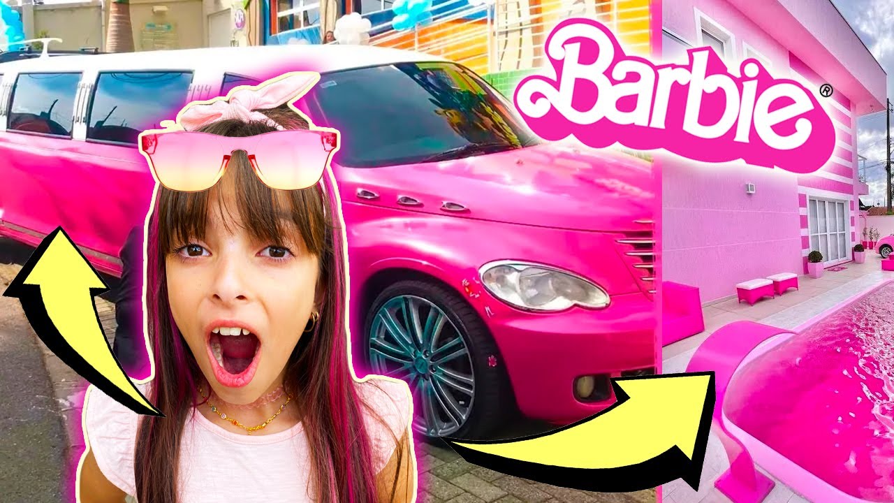 LIMOUSINE DA BARBIE E CASA DA BARBIE - 1 HORA DE VÍDEO - Jéssica Godar e Laurinha e Helena e Gabri