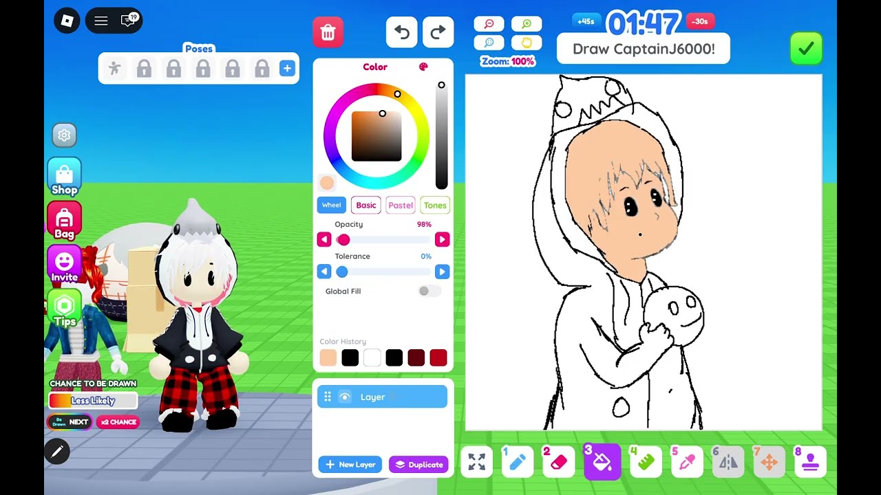 Drawing in roblox game (draw me)