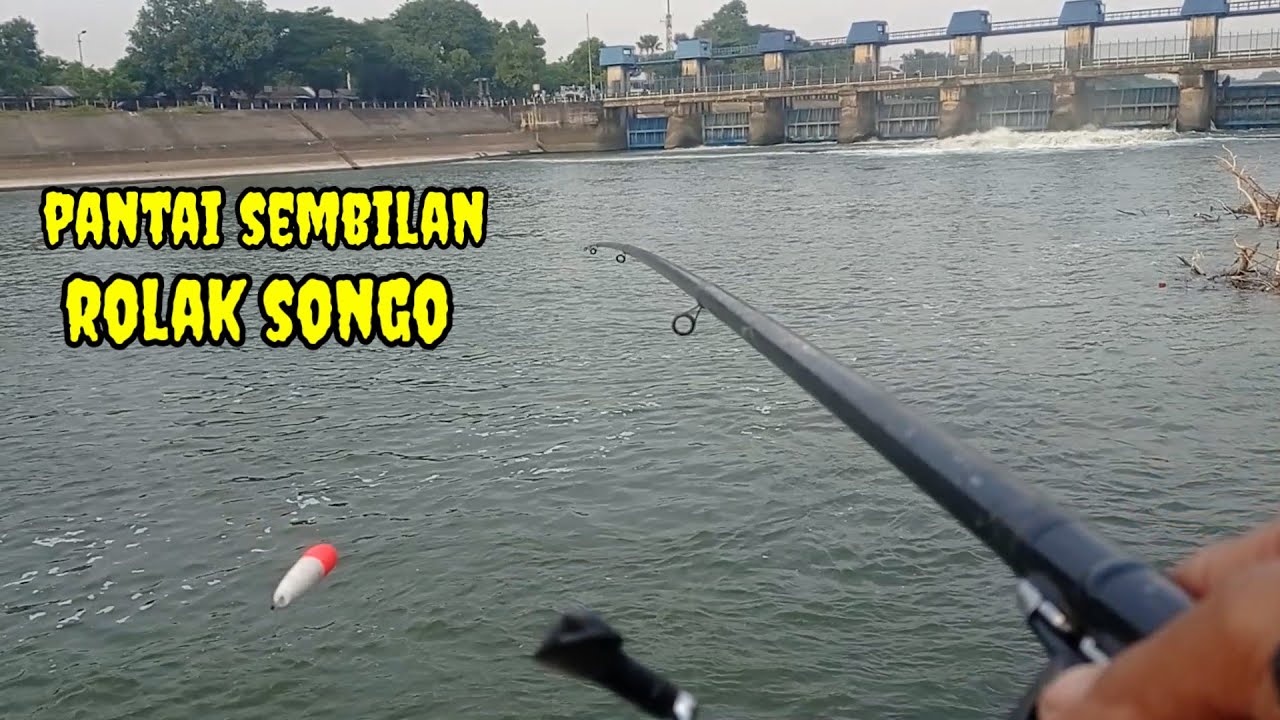 AYO KITA COBA‼️ SPOT DI BAWAH BENDUNG GERAK (DAM ROLAK SONGO) YANG MENJADI TEMPAT BERKUMPULNYA IKAN