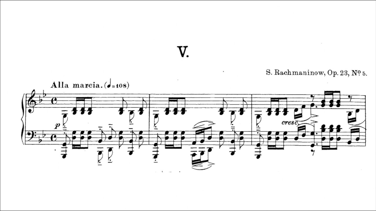 Rachmaninoff plays Rachmaninoff - Prelude in G Minor, Op. 23, No. 5