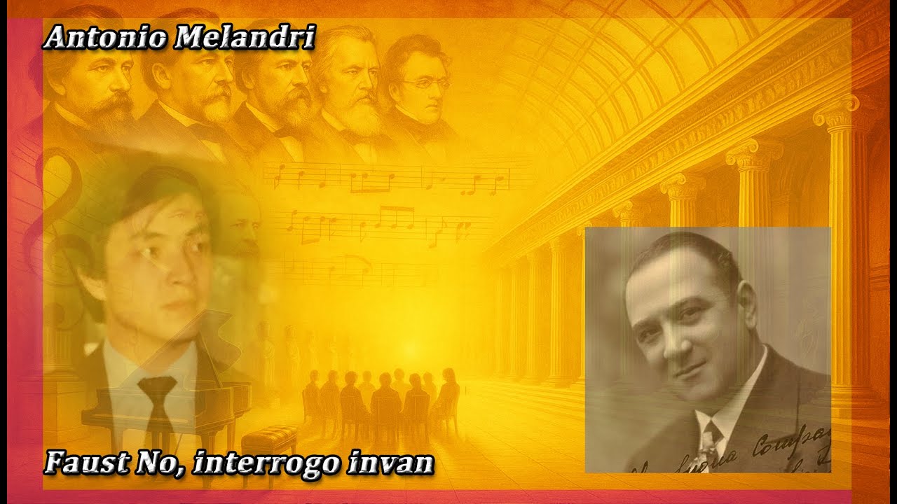 Vocal analysis of Antonio Melandri “Faust – No, interrogo invan”
