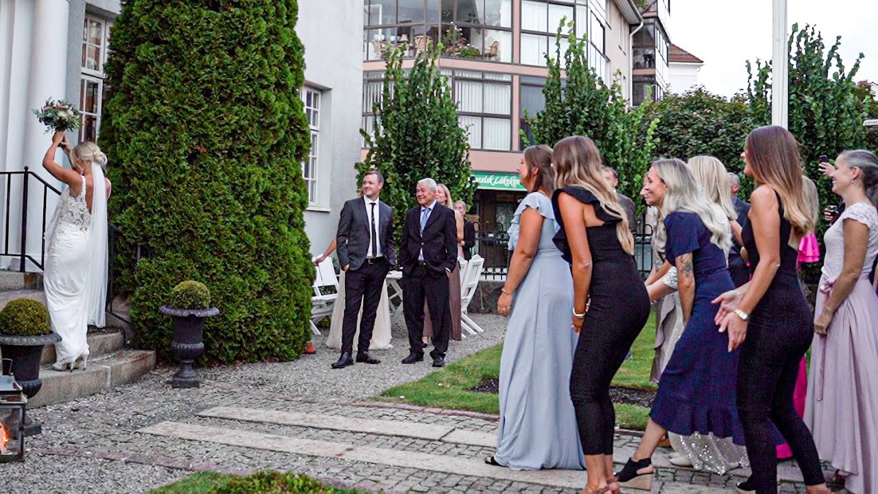 Wedding Bouquet Toss surprise! You will never believe what happens