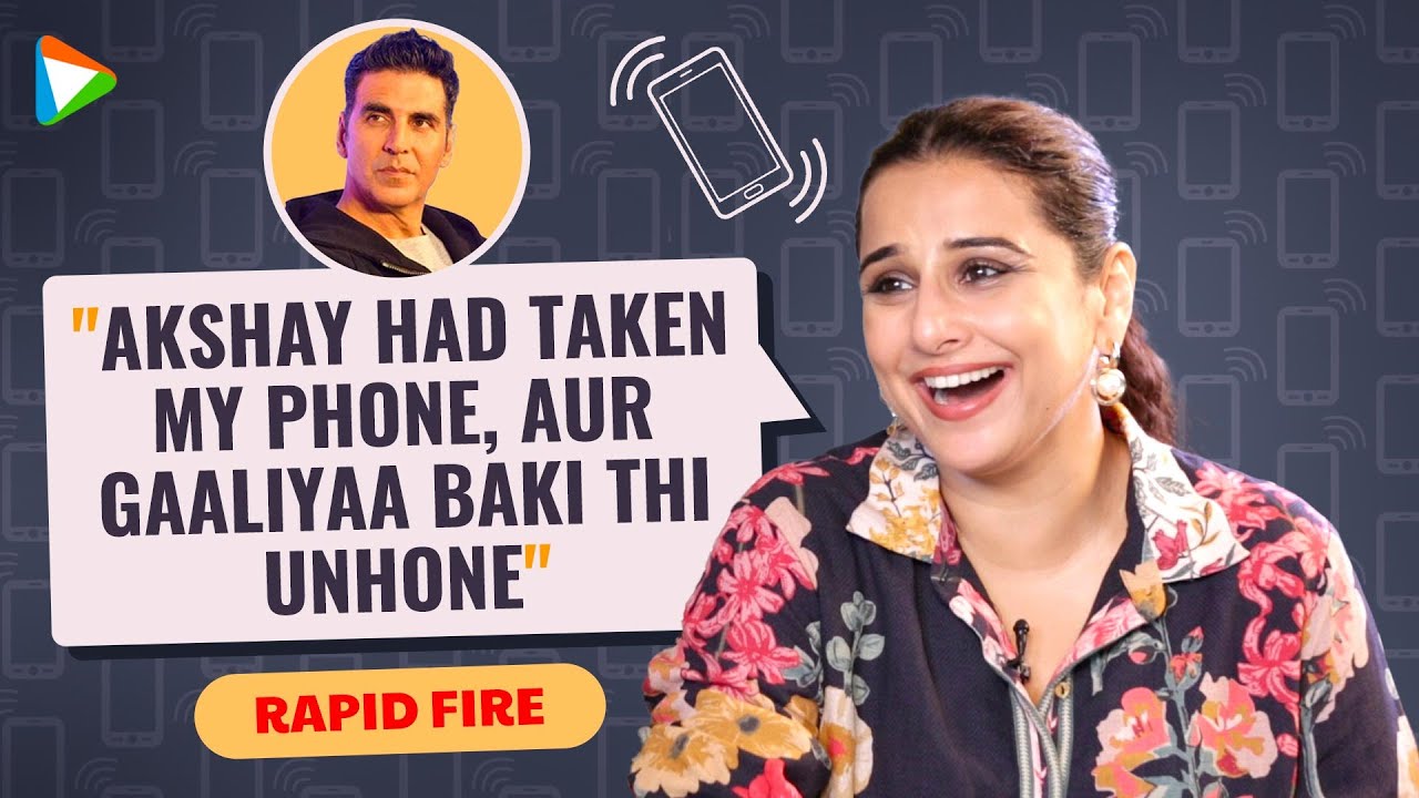 Vidya Balan’s FUN Rapid Fire on Rekha, Karan Johar, Akshay Kumar & More