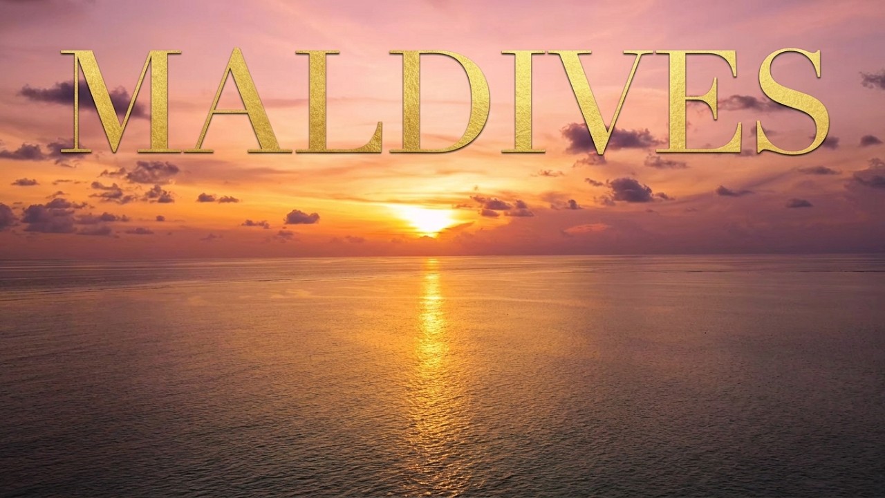 Maldives Sunset from Above | Drone 4K