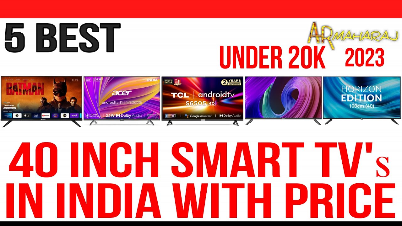 ✅ Top 5 Best 40 Inch TV's in India 2023 With Price | Best 40 inch Smart TV Under 20000