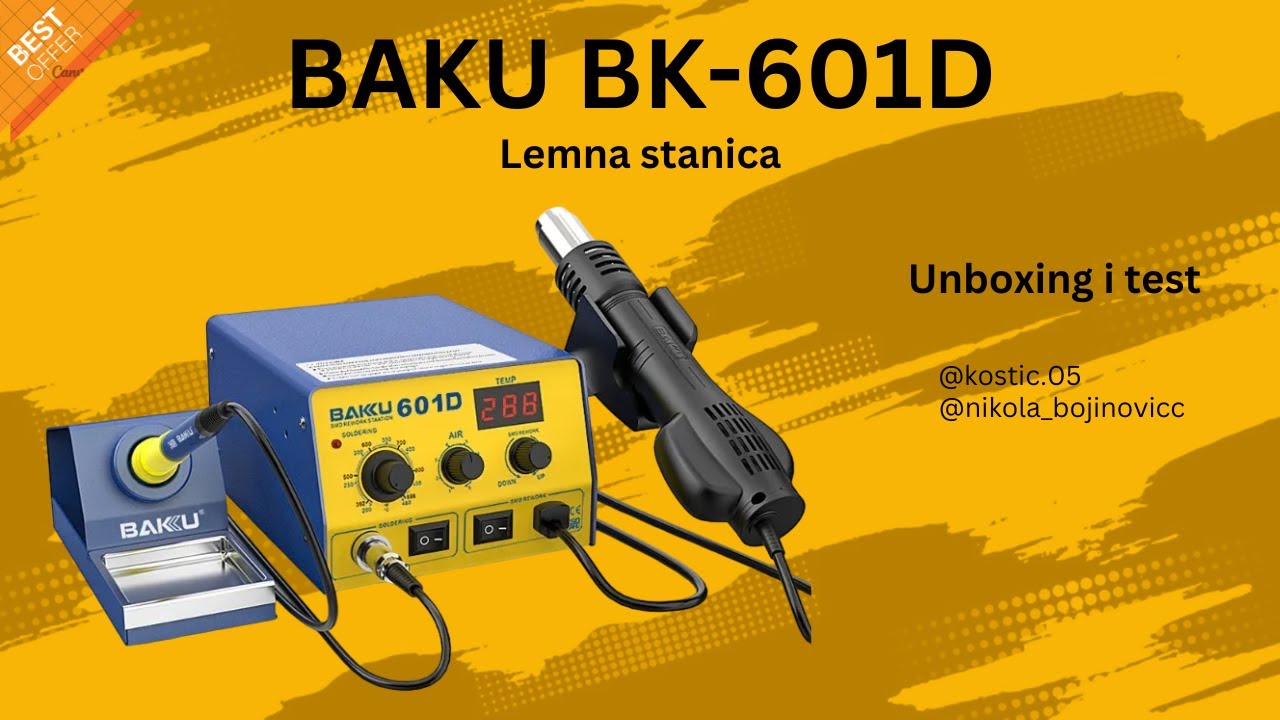 Baku BK 601D unboxing i test