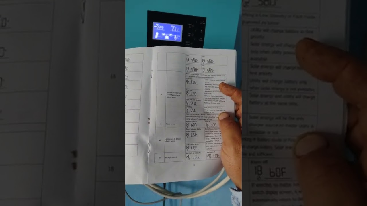 EASUN 5.5 KW setări panouri, baterii , rețea !