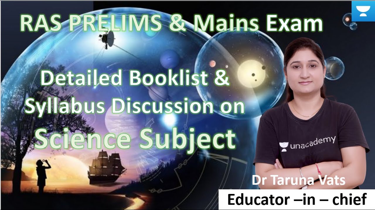 | Detailed Booklist & Syllabus Discussion on Science Subject  | RAS EXAM| Dr Taruna Sharma |