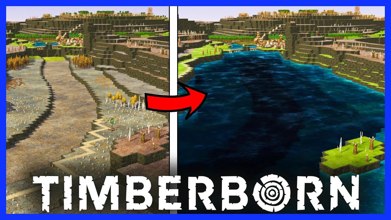 Mastering Droughts with a HUGE Reservoir! - Timberborn Hard Mode Ep 2