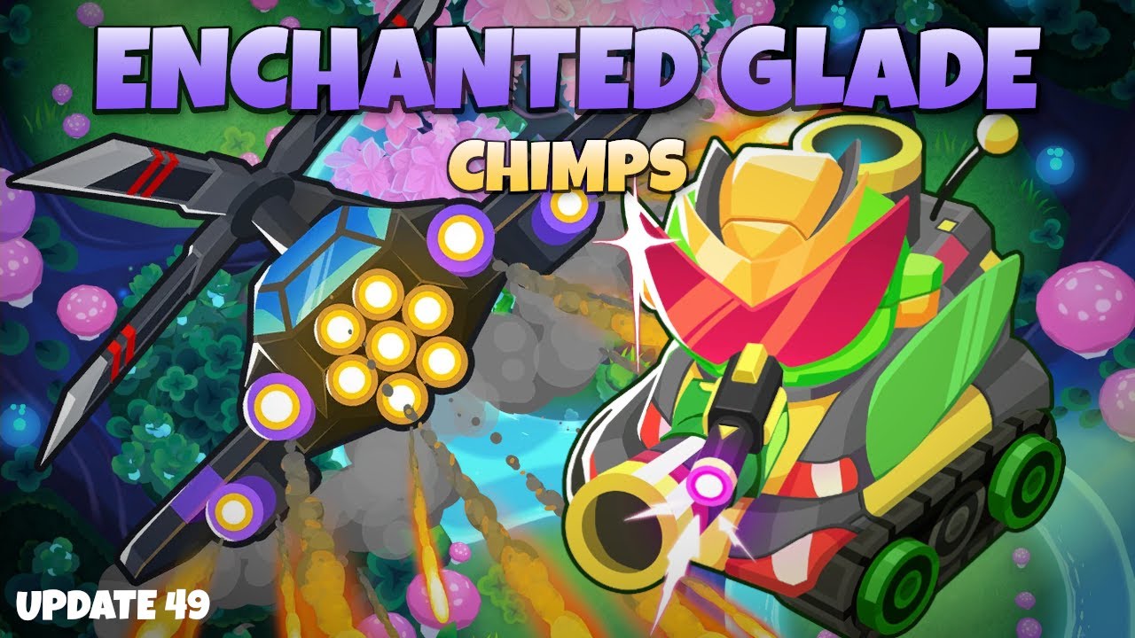 The Prime Churchill - EASY Enchanted Glade CHIMPS Black Border Guide (BTD6)