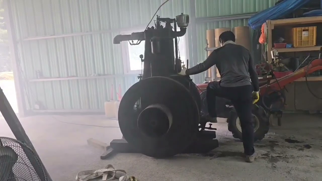 조양 38마력 발동기 수리및시동영상