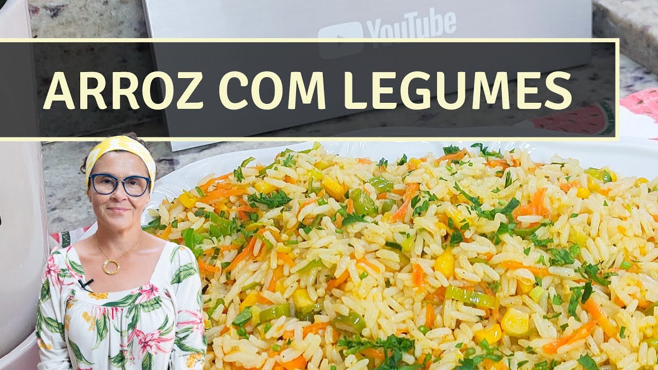 ARROZ COM LEGUMES | SIMPLES E FÁCIL. O acompanhamento perfeito para seus pratos.