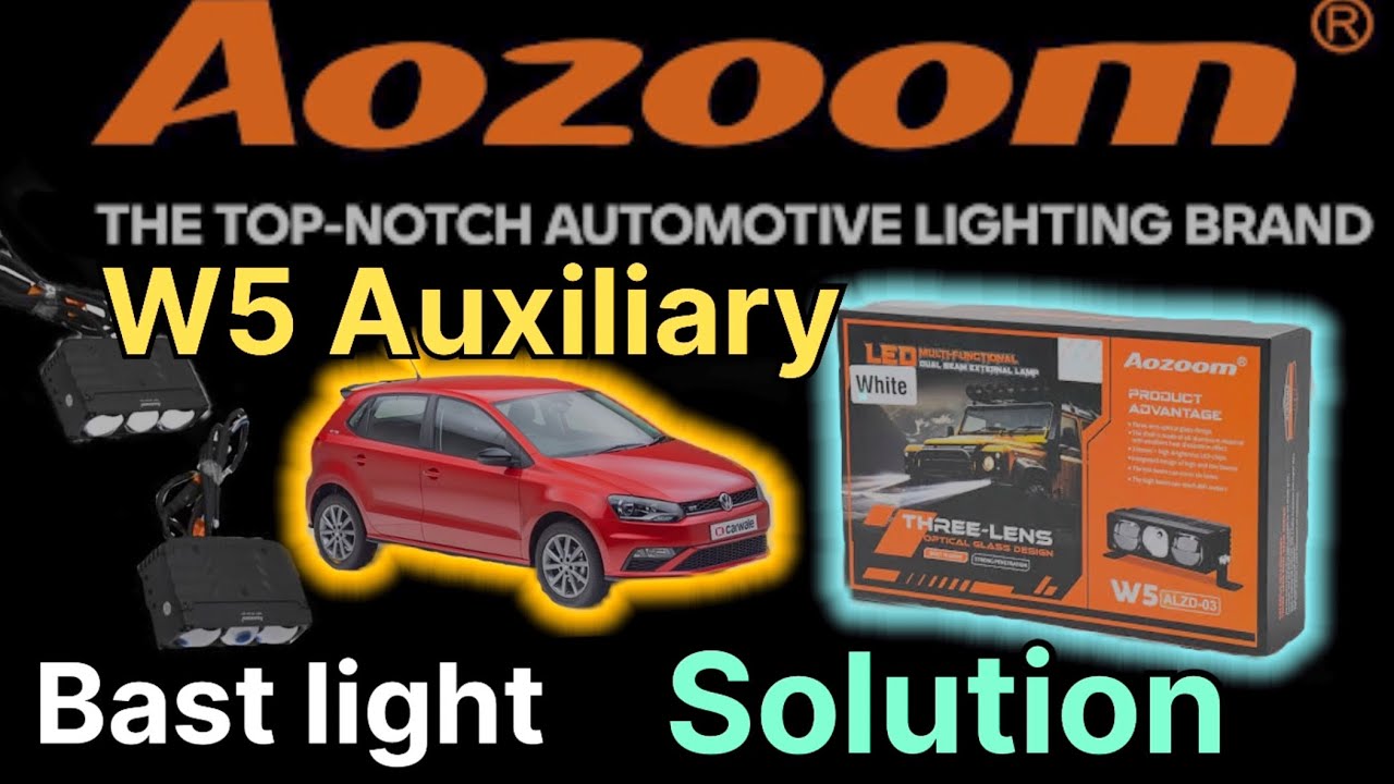 VOLKSWAGEN POLO AOZOOM W5 AUXILIARY LIGHT UPGRADE 