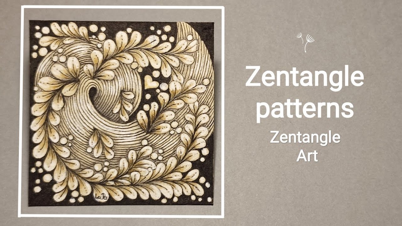Zentangle patterns / Zentangle Art /Doodle art / Sand Swirl, Flux, Tipple / Easy drawing / Doodle