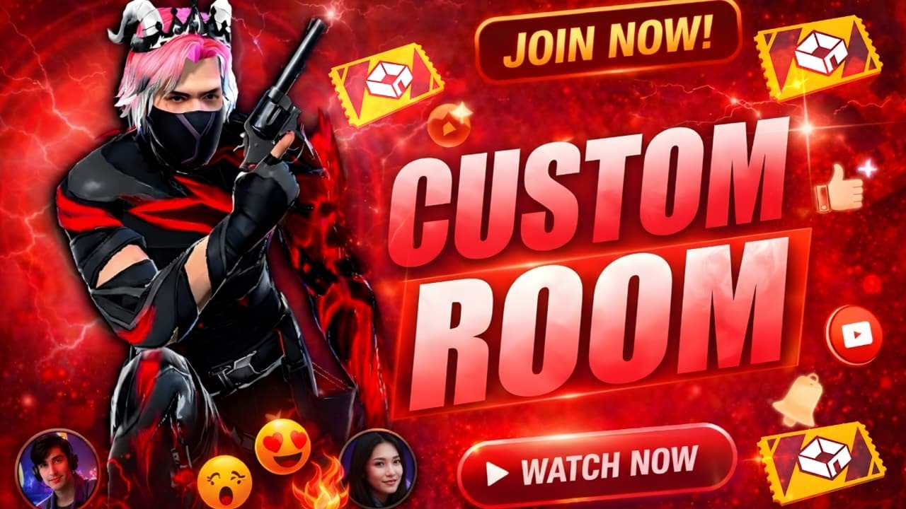 CUSTOM ROOM || FREE FIRE LIVE