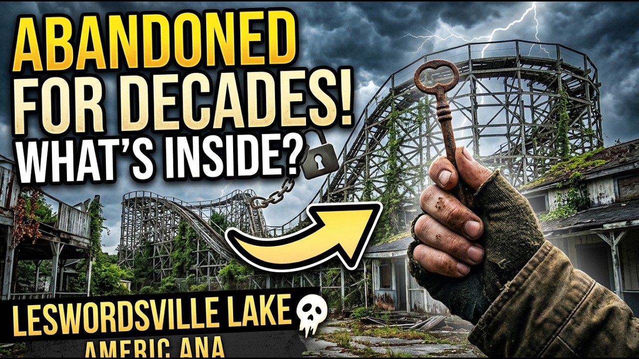 LeSourdsville Lake Amusement Park (Americana) Aerial 4K Drone Flyover 2021
