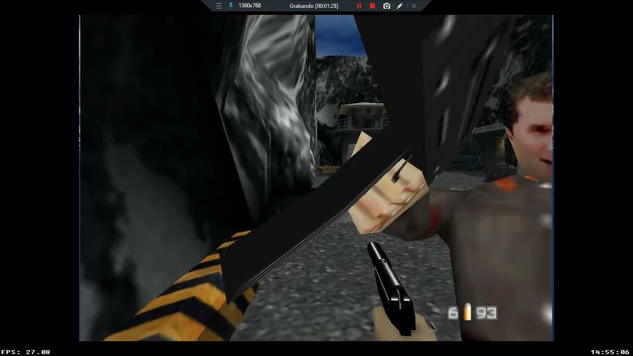 GoldenEye 007 En Emulador de 1964 v0.9.9 Overclockeado A 125Mhz Lo Corre Igual Que La Normal