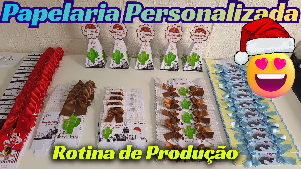 Papelaria Personalizada   Rotina de Produção Quinta e Sexta + Kit Tema Novo que Ficou LINDO! 😍