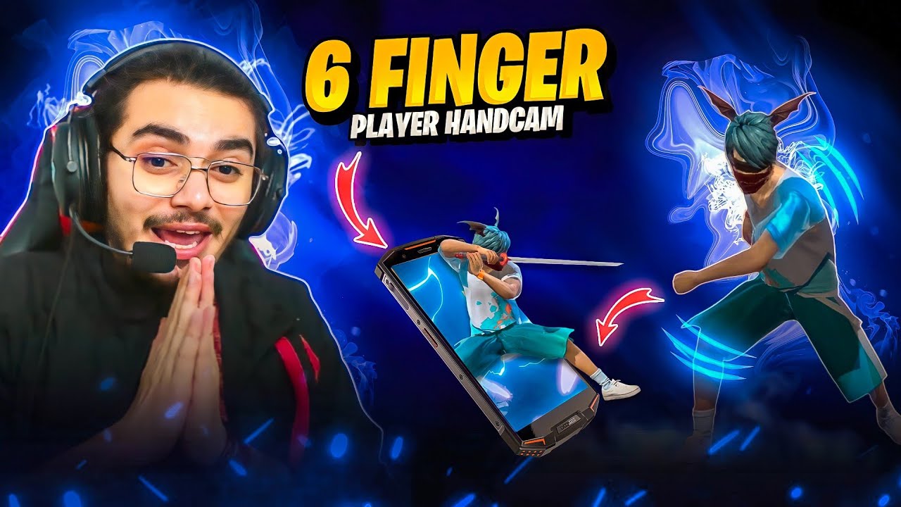 Finally 6 Finger Player Handcam 🔥| Mobile Check 📲 Custom Hud + DPI Reveal 📈 | Free Fire India🇮🇳