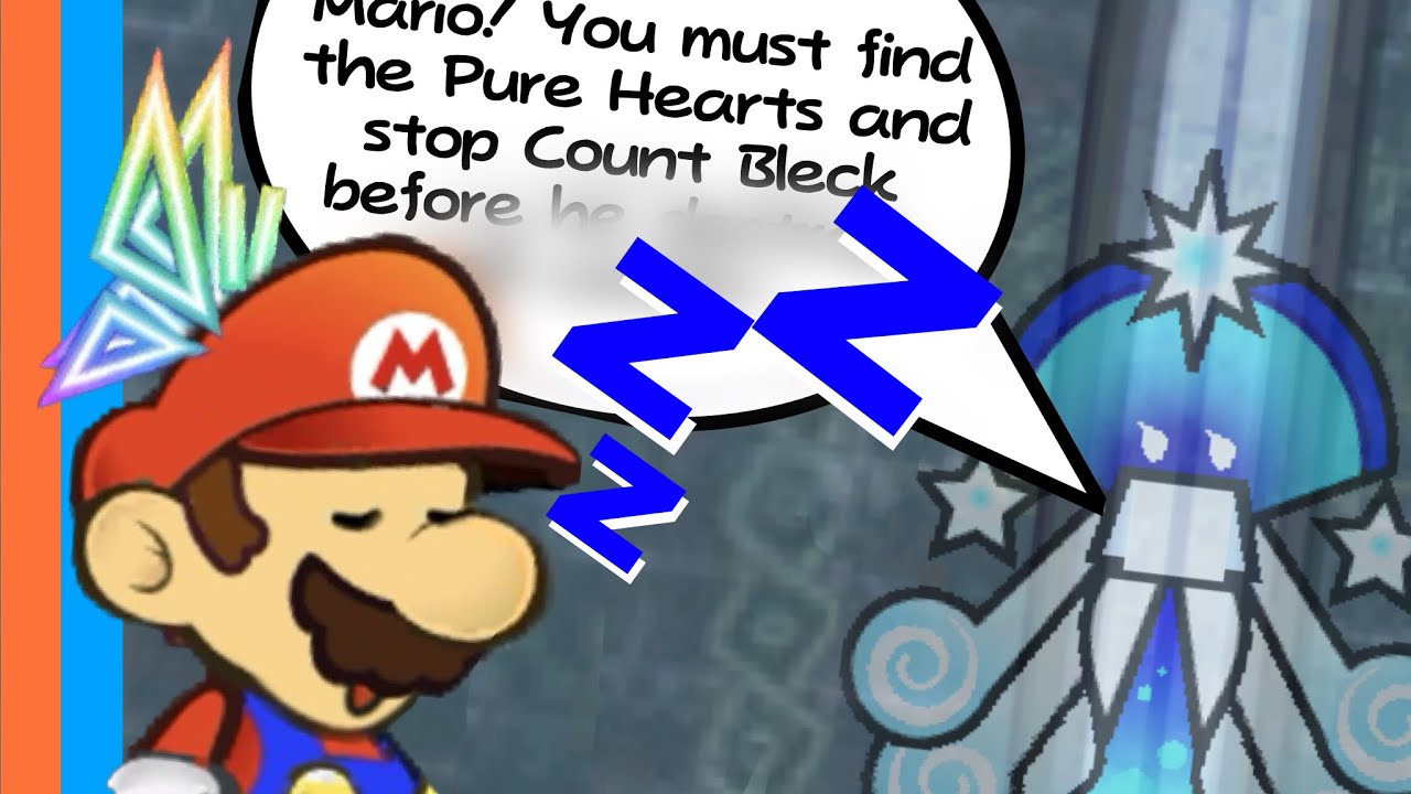 Super Paper Mario makes me sleep