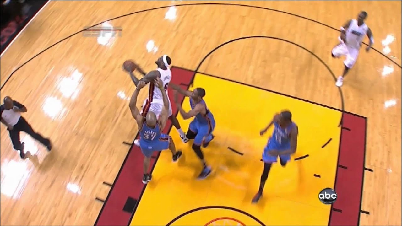 Oklahoma City Thunder v. Miami Heat: Derek Fisher Flagrant Foul Penalty One