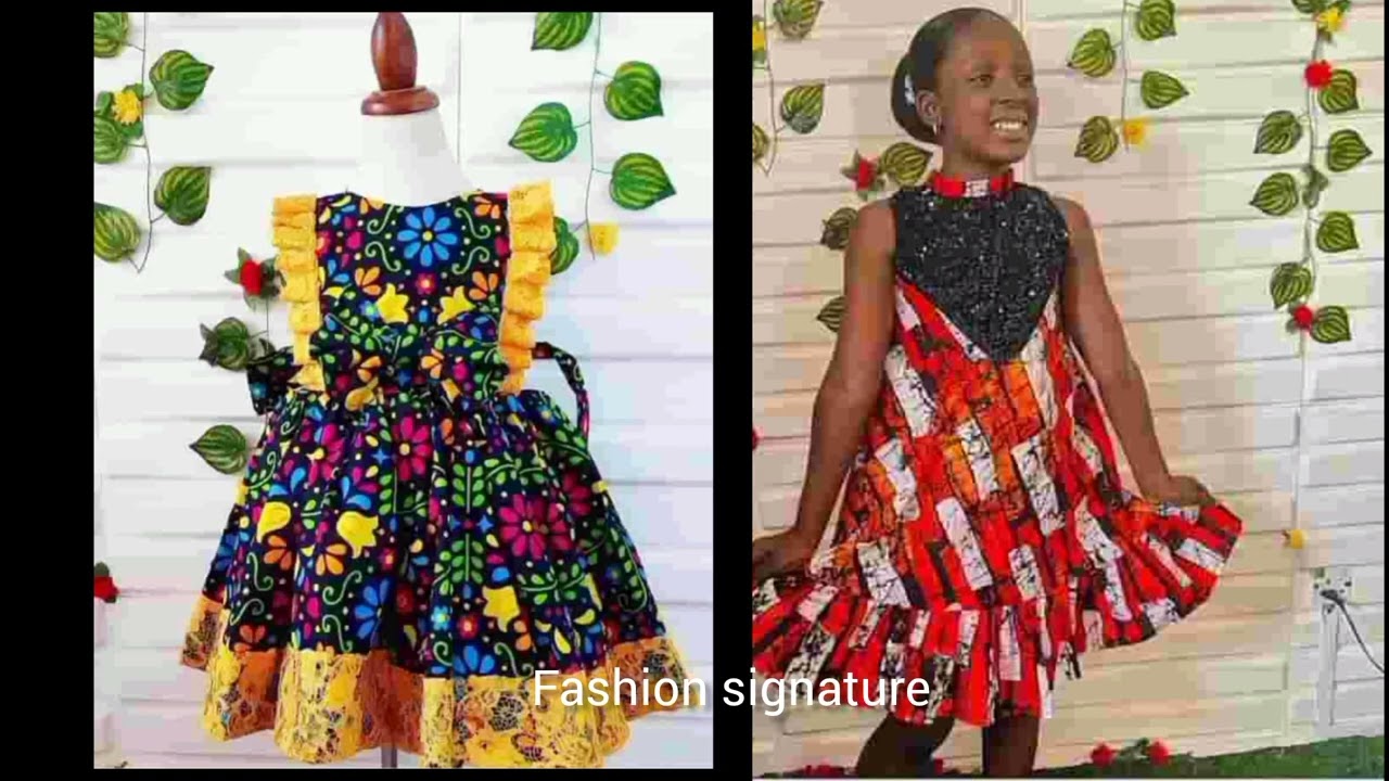 Baby girls African fashion  trending styles 