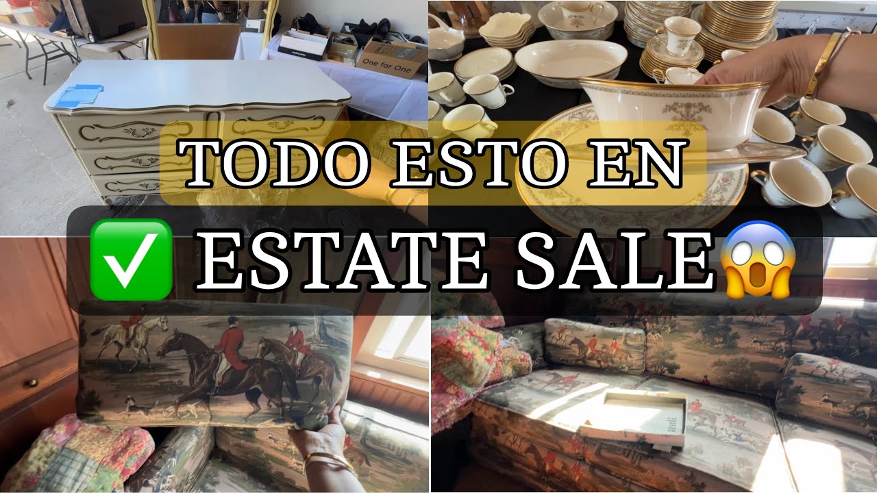 👉 TODO ESTO EN UN ESTATE SALE 😱 | Tesoros, Decoración y Joyitas Ocultas