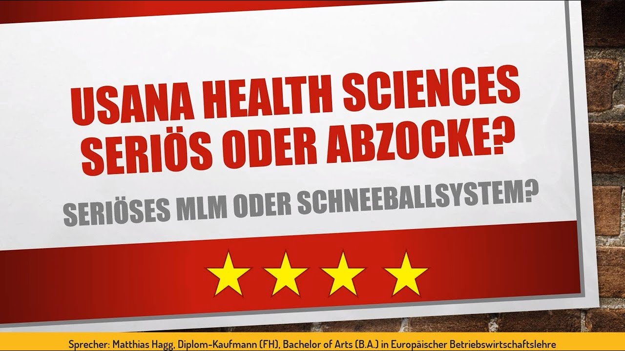 USANA Health Sciences MLM seriös oder Abzocke?🤔
