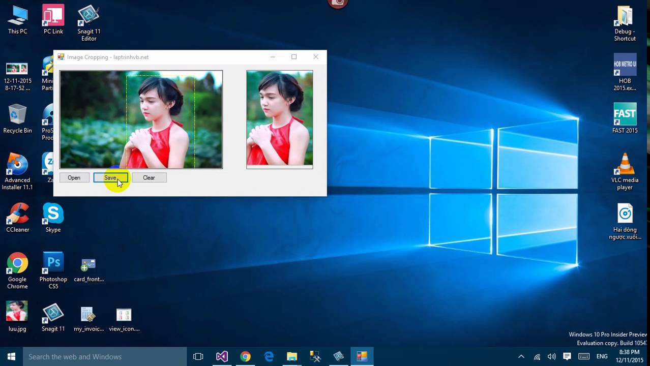 [VB.NET] Tutorial Crop Image  step by step