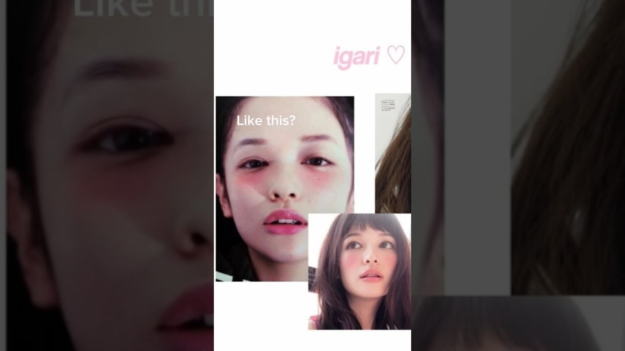 Japanese Igari Makeup on Darker Skin #makeup #douyinbeauty #makeuptutorial